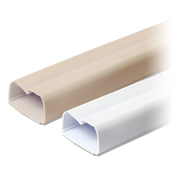 Raceway, FWH Series, 1-1/2 in W, 0.687 in H, 6 ft L, Beige